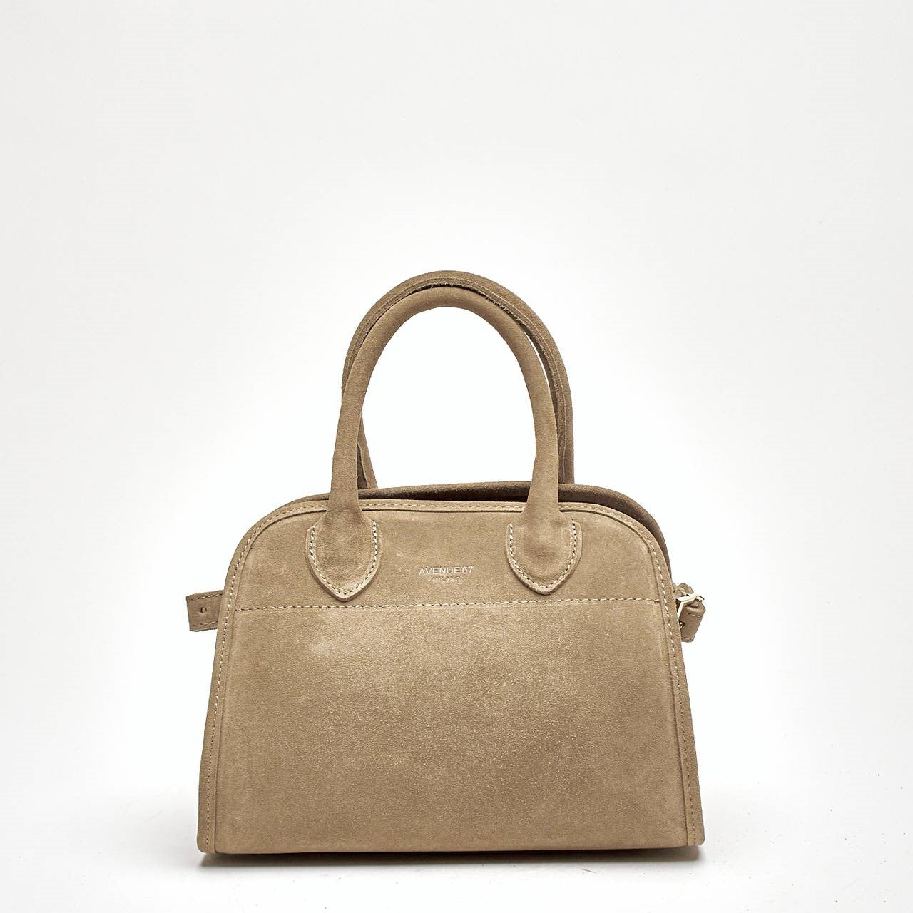 Borsa semirigida MELODY TOY in pelle tortora donna Avenue 67 - 8