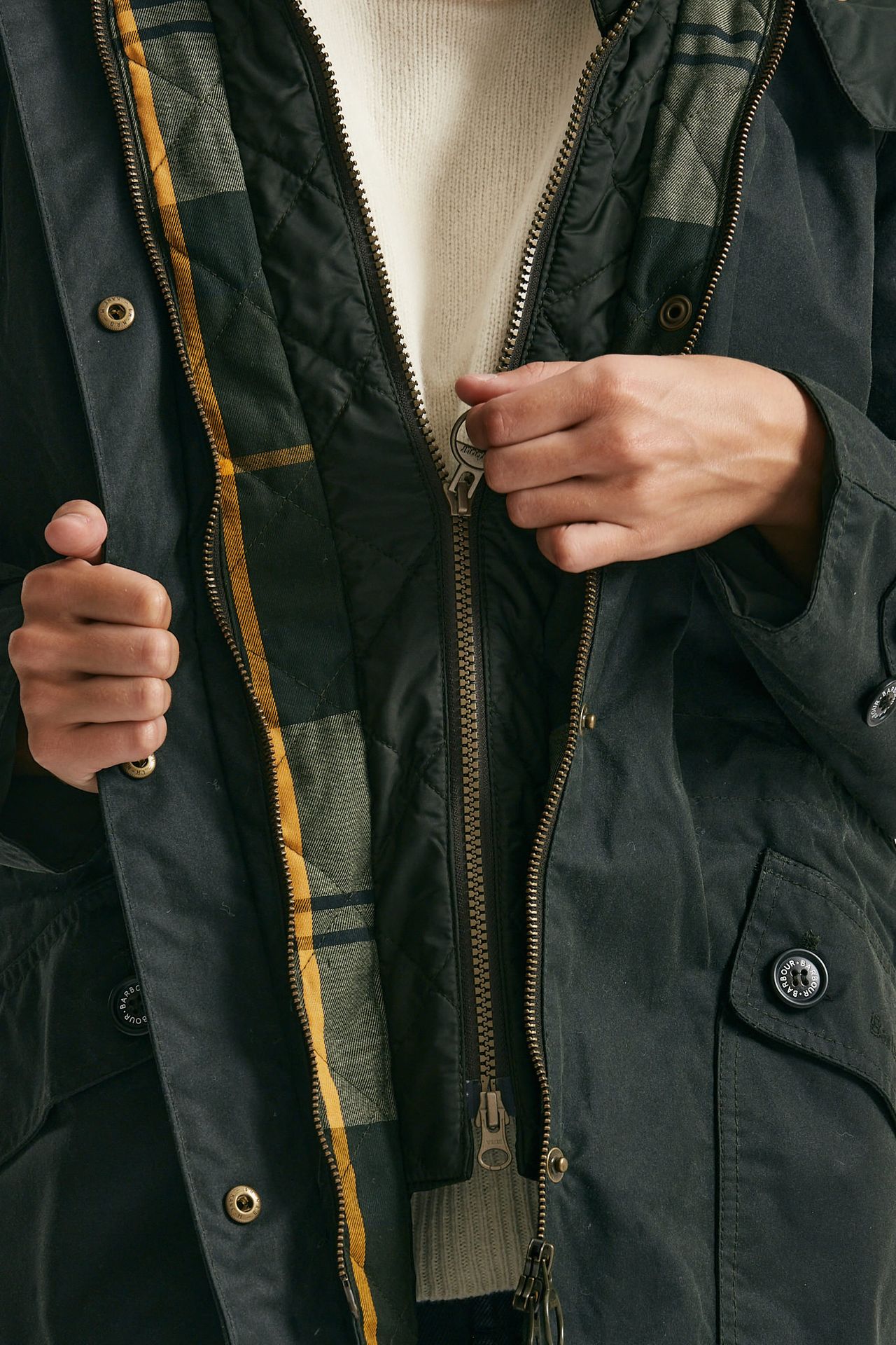 Giubbino parka cerato cannich wax donna Barbour - 4