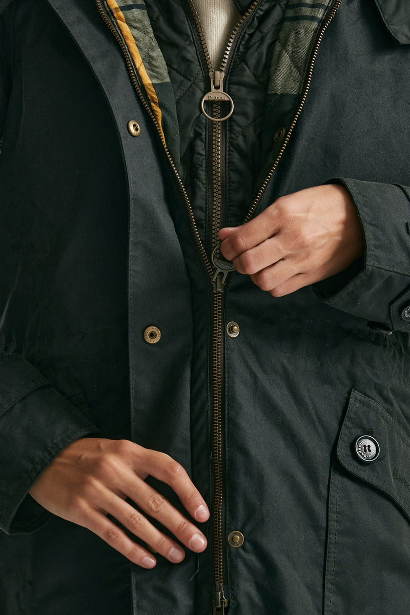 Giubbino parka cerato cannich wax donna Barbour - 5