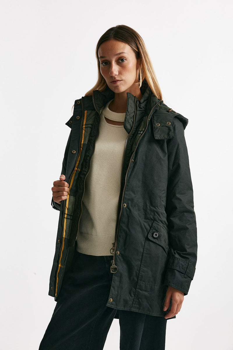 Giubbino parka cerato cannich wax donna Barbour - 1