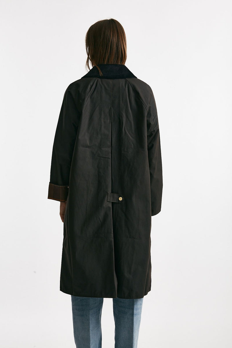 Giaccone lungo EVETTE WAX in cotone cerato donna Barbour - 2