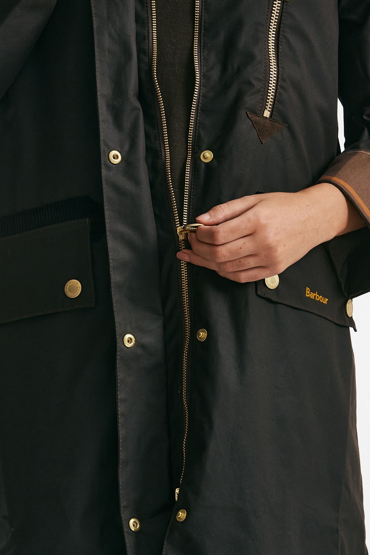 Giaccone lungo EVETTE WAX in cotone cerato donna Barbour - 4