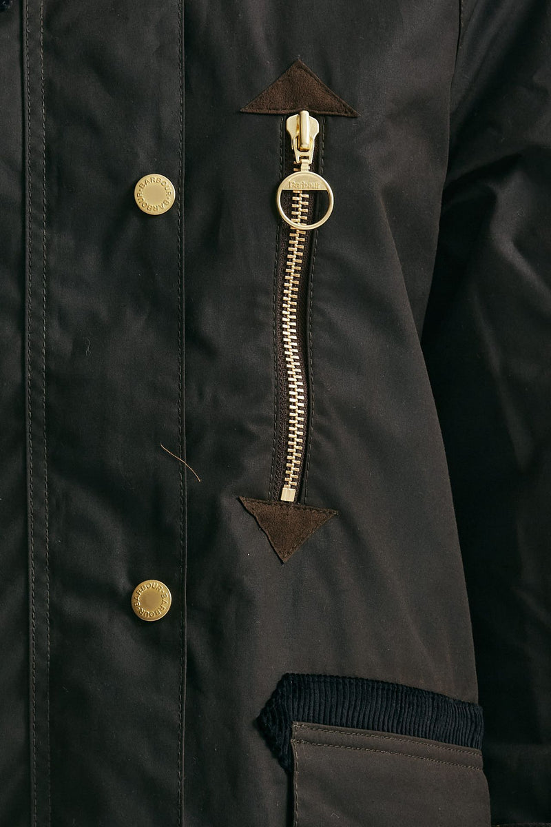 Giaccone lungo EVETTE WAX in cotone cerato donna Barbour - 5