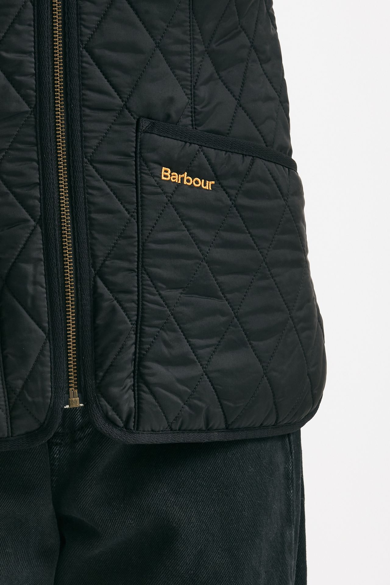 gilet trapuntato flece betty nero donna Barbour - 7