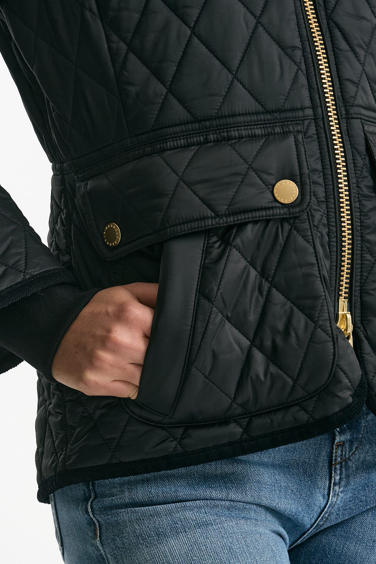 Giubbino FITTED BEADNELL QUILT trapuntato nero donna Barbour - 4