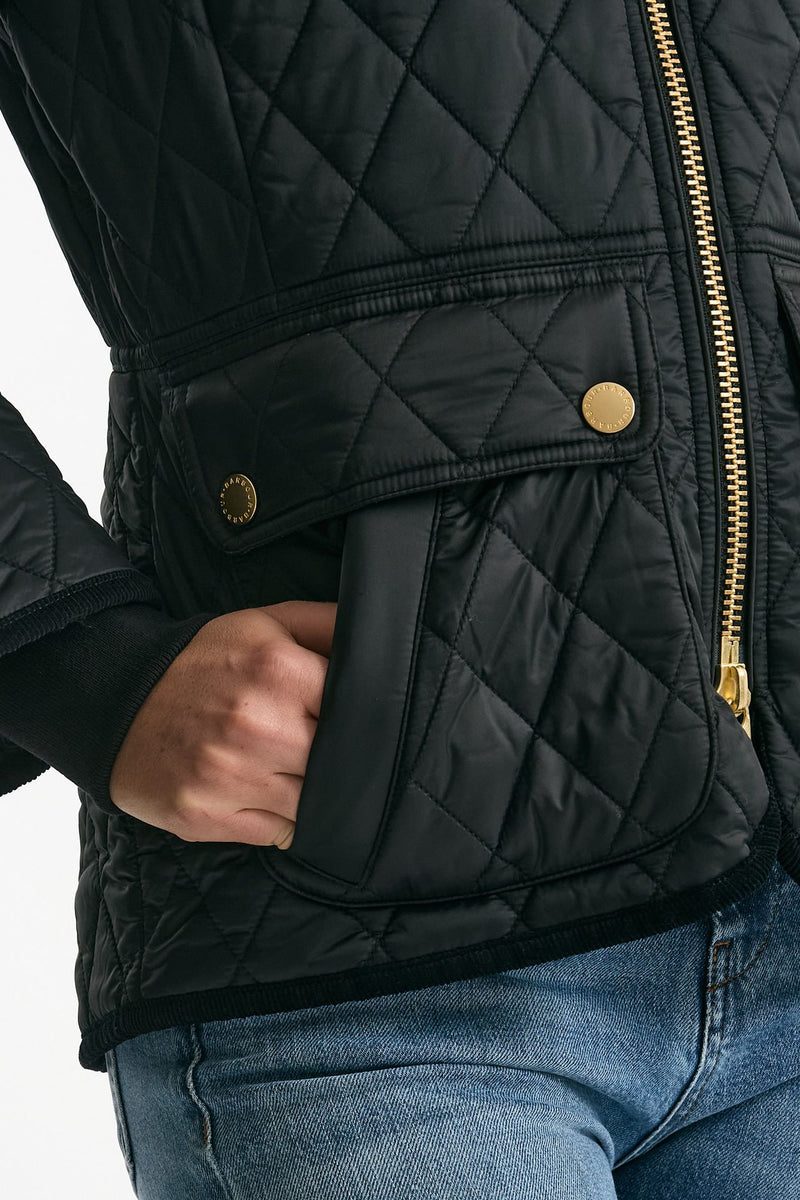 Giubbino FITTED BEADNELL QUILT trapuntato nero donna Barbour - 4