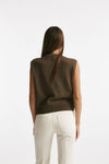 Gilet in maglia tortora donna Be you - 4