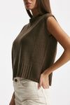 Gilet in maglia tortora donna Be you - 1