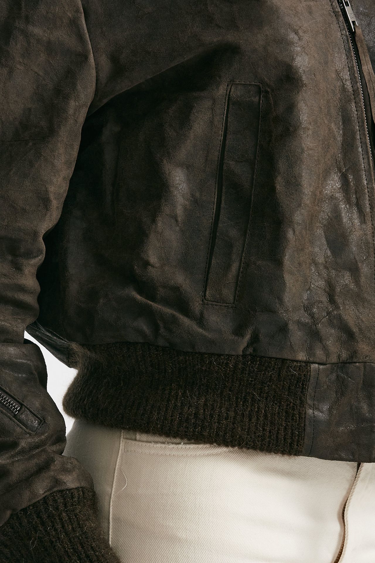 Bomber in pelle vegetale marrone donna Giorgio brato - 11