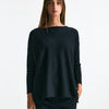 Maglia in seta e cashmere blu donna Clouds - 6