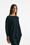 Maglia in seta e cashmere blu donna Clouds - 1