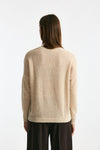 Maglia basic in alpaca beige chiaro donna Clouds - 3