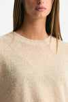 Maglia basic in alpaca beige chiaro donna Clouds - 4