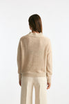 Maglia lupetto in alpaca beige chiaro donna Clouds - 3