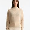 Maglia lupetto in alpaca beige chiaro donna Clouds - 7