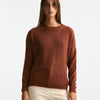 Maglia basic in alpaca mattone donna Clouds - 5
