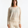 Maglia scollo in cashmere panna donna Clouds - 6