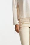 Maglia scollo in cashmere bianco donna Clouds - 6