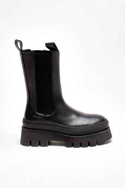 Beatles alto CPH685-BLK in pelle nero donna Copenhagen