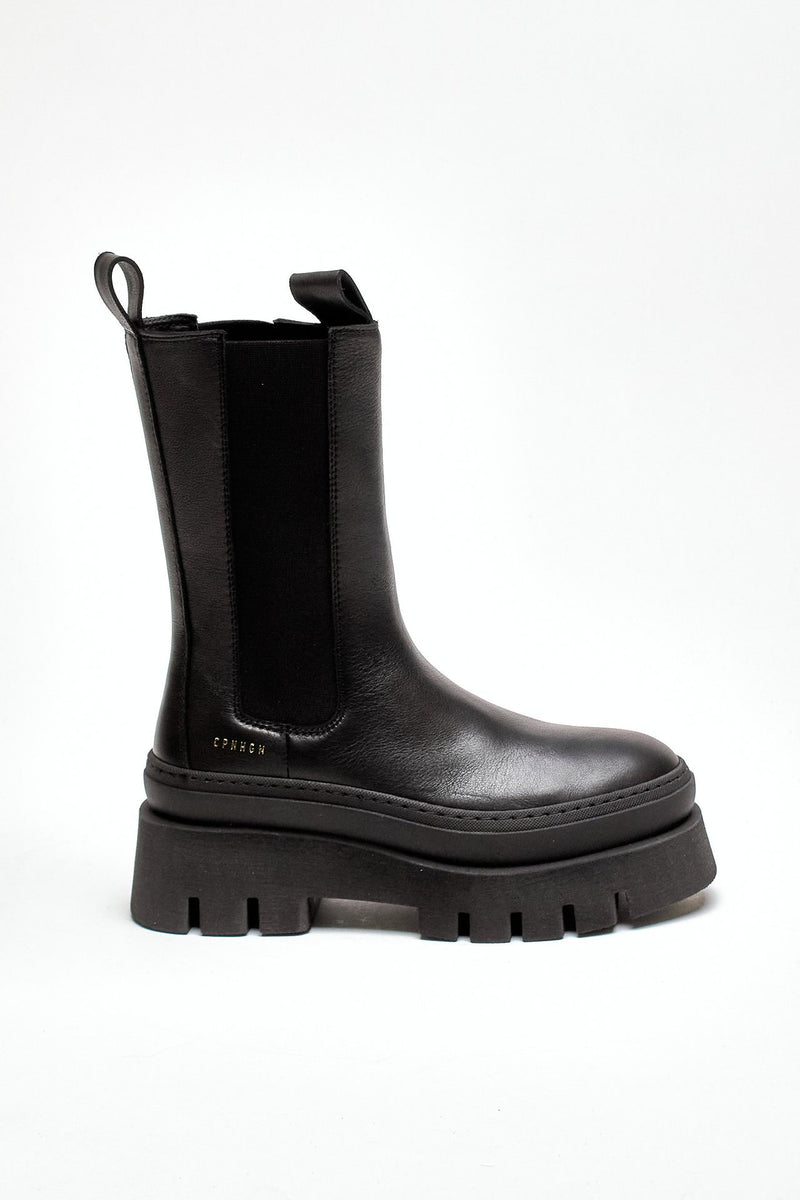 Beatles alto CPH685-BLK in pelle nero donna Copenhagen - 1