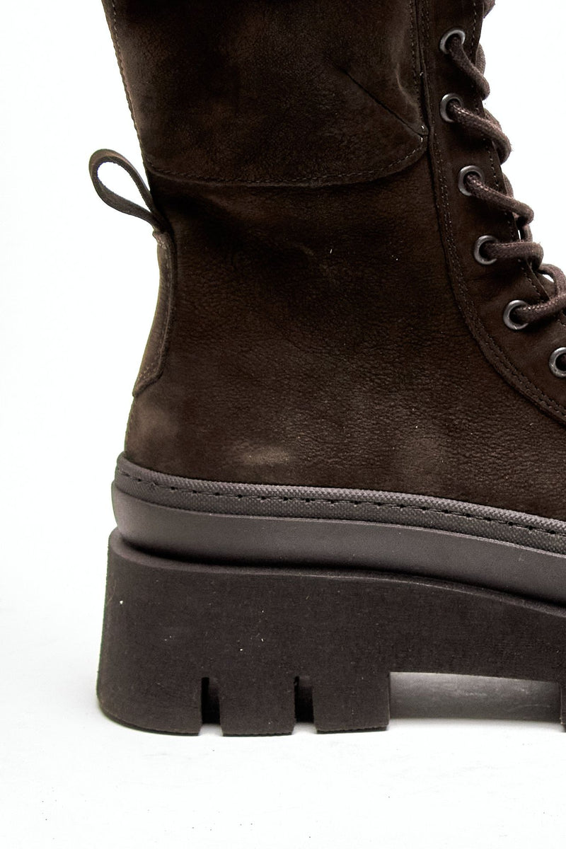 Anfibio alto CPH691 in nabuk testa di moro donna Copenhagen - 6