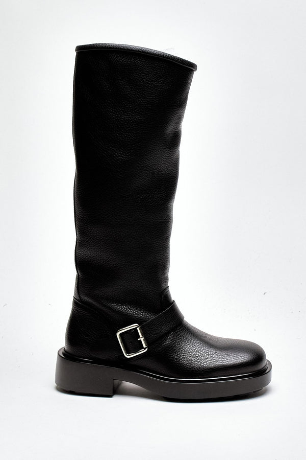 Stivali alti in pelle CPH441 nero donna Copenhagen