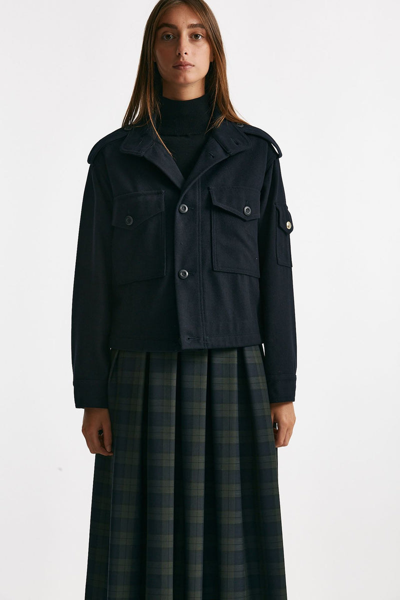 giacca crop mercure  blu donna Department five - 8