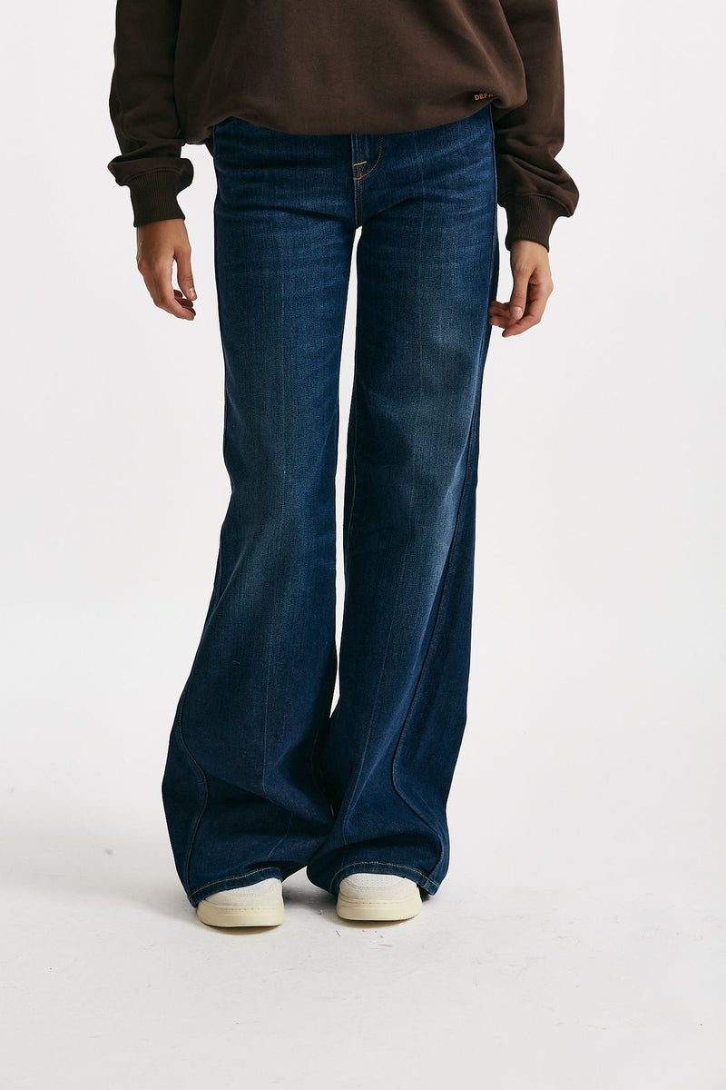 jeans palazzo pretender lavaggio scuro donna Department five - 1