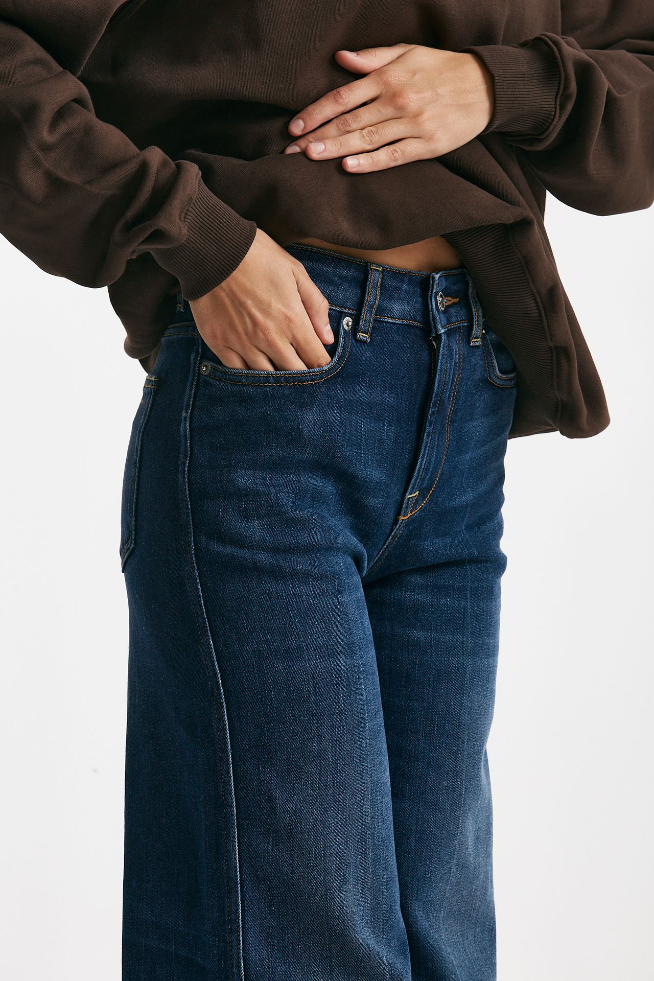 jeans palazzo pretender lavaggio scuro donna Department five - 5