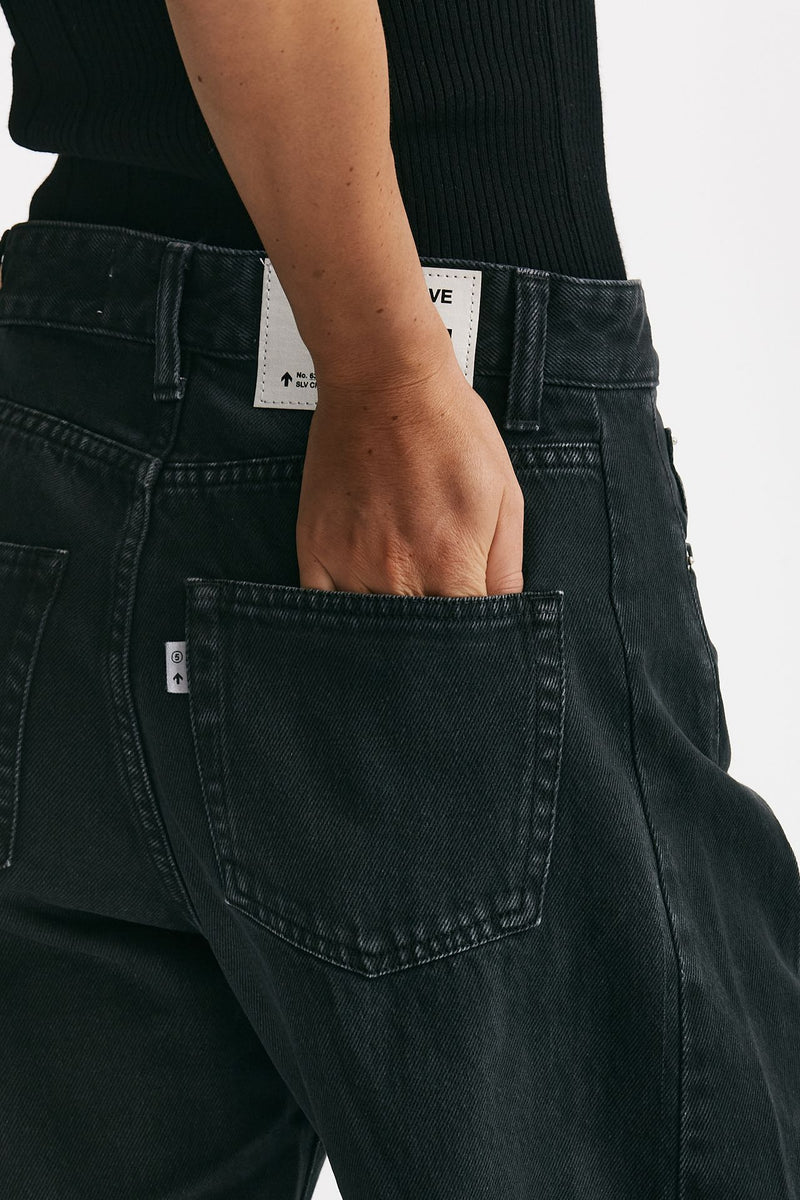 jeans gamba ampia hostel grigio/nero donna Department five - 8