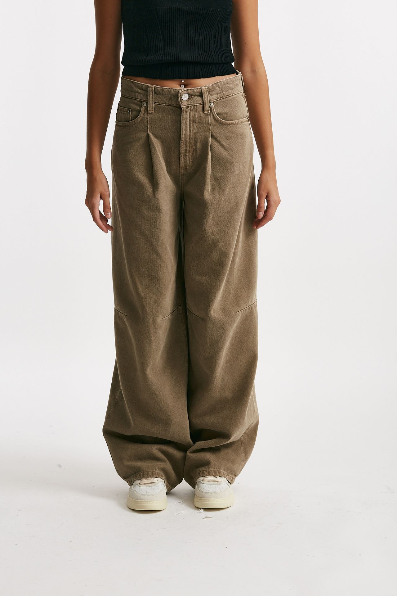 jeans ampio mustard sabbia donna Department five - 1