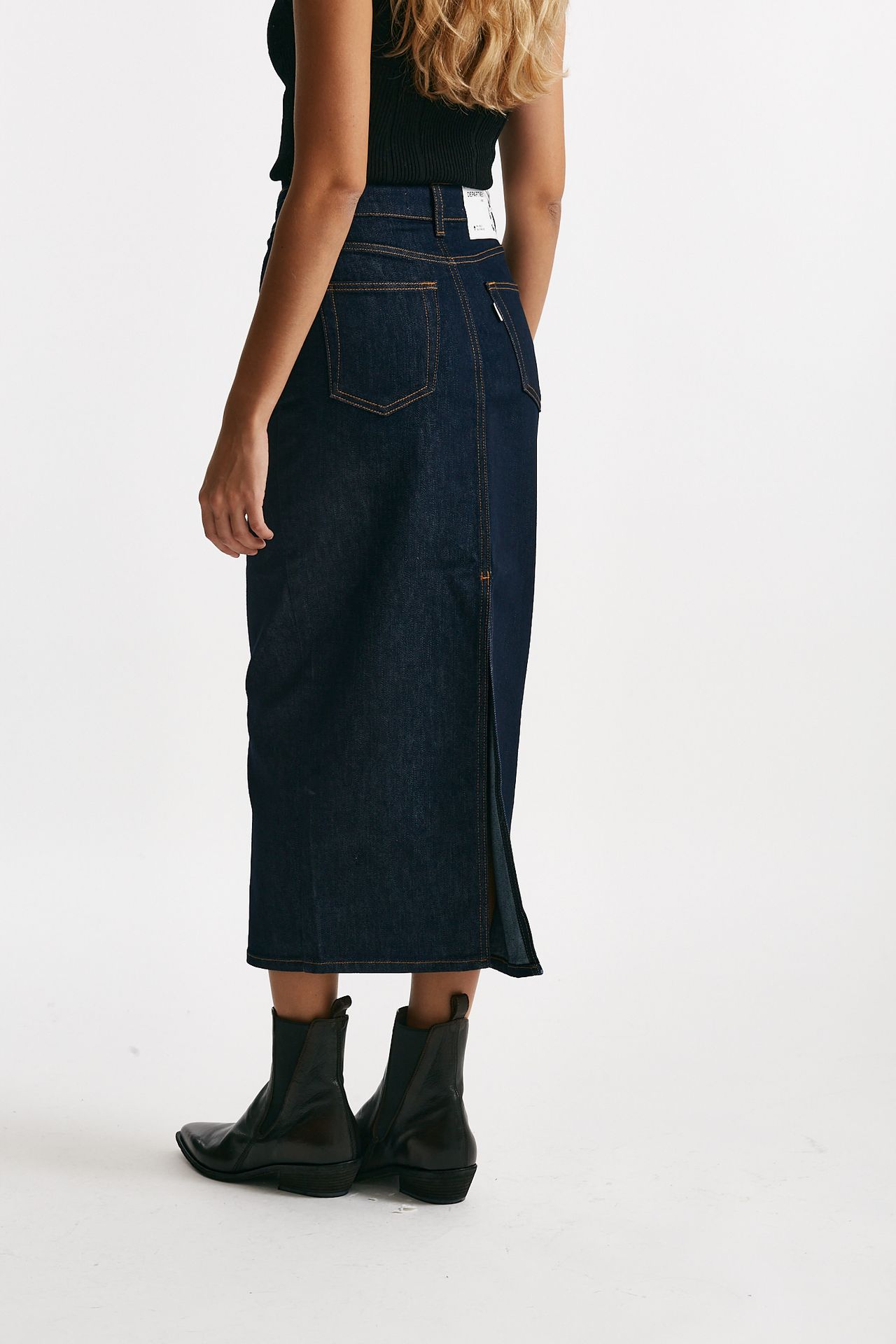 gonna tubino midi braid denim scuro donna Department five - 2