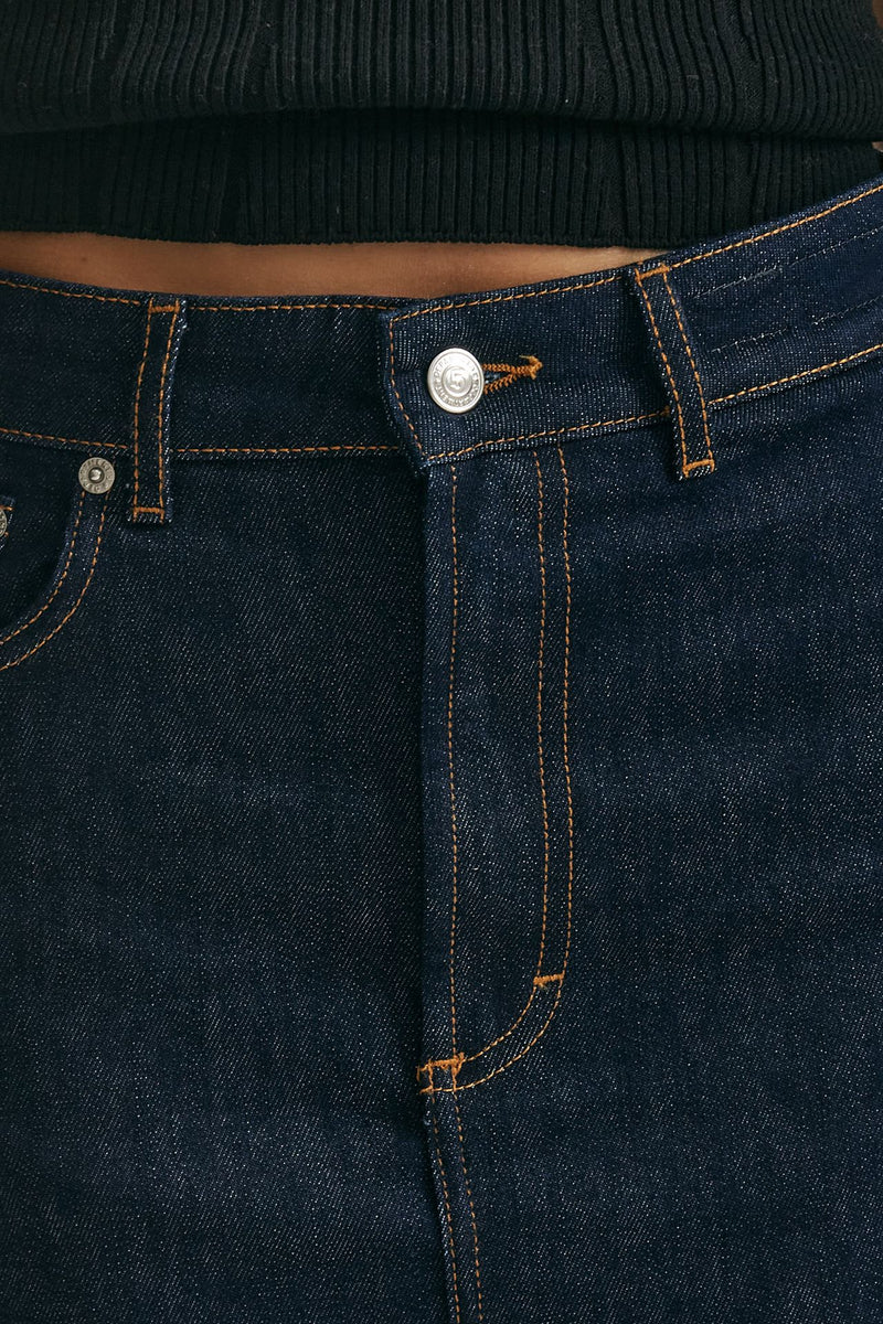 gonna tubino midi braid denim scuro donna Department five - 6