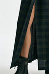 Gonna lunga in tartan blu e verdone donna Department five - 5