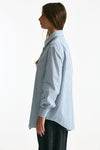 Camicia over HANGAR rigata bianca e blu donna Department five - 2