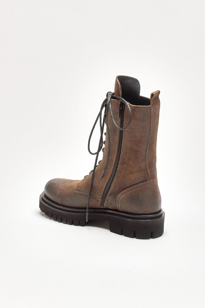 anfibio ws326 in pelle testa di moro donna Dondup - 3