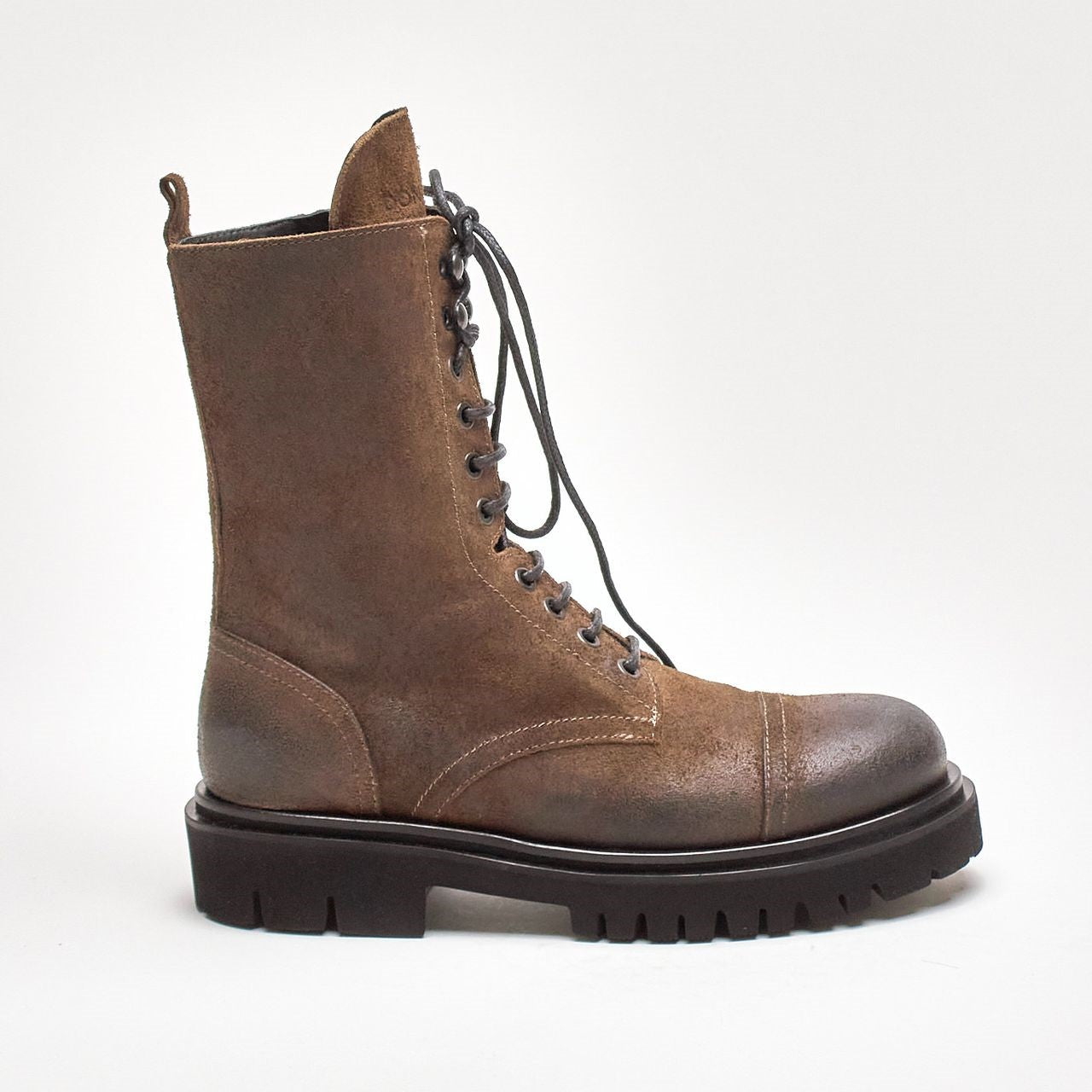 anfibio ws326 in pelle testa di moro donna Dondup - 8