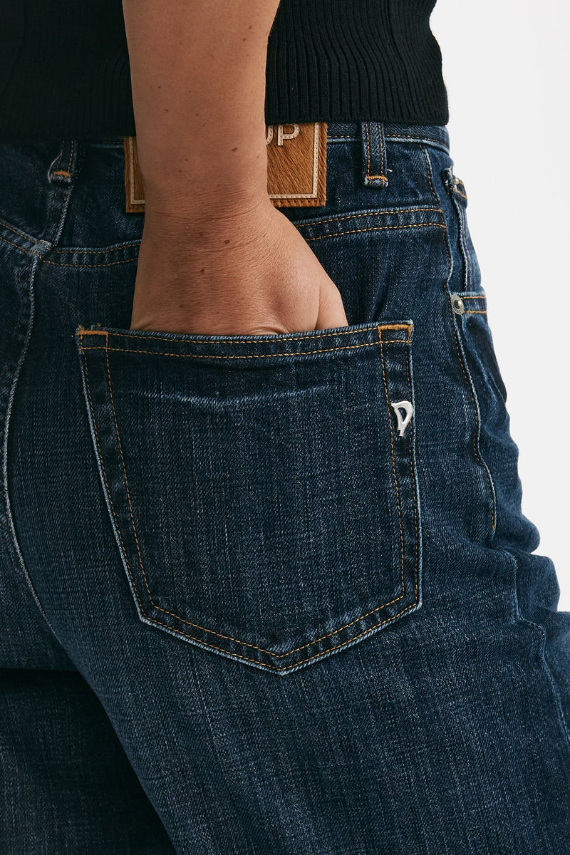jeans loose bessie lavaggio scuro donna Dondup - 7