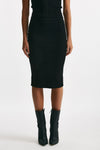 gonna in maglia nero elastico in vita donna Dondup - 2