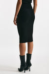 gonna in maglia nero elastico in vita donna Dondup - 4