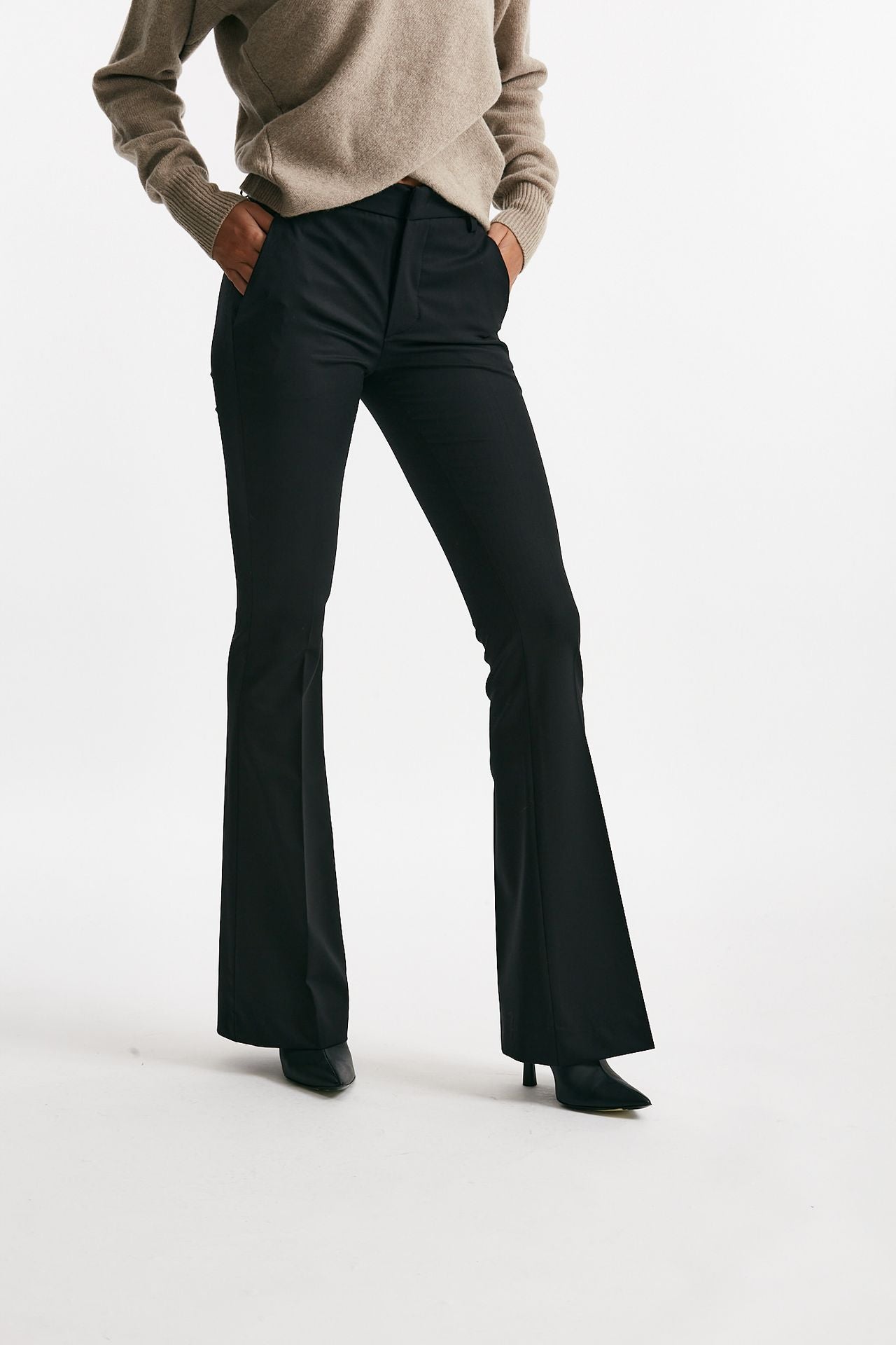 pantalone bootcut lexi nero donna Dondup - 5