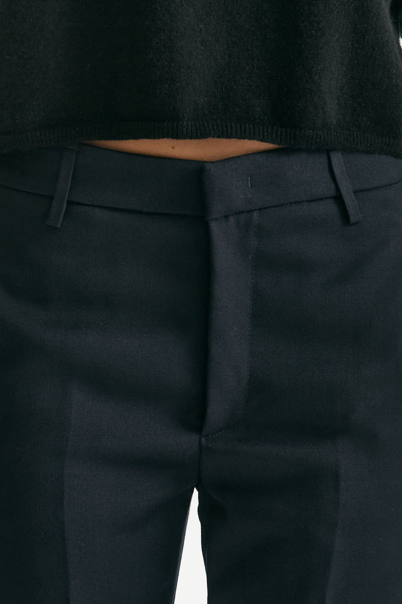 Pantalone NIMA ZIP in lana blu notte donna Dondup - 5