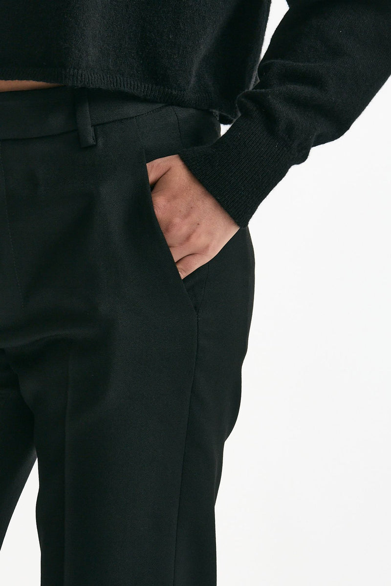 Pantalone NIMA ZIP in lana nero donna Dondup - 6