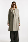 cappotto in panno di lana e cashmere beige donna Fay - 1