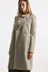 cappotto in panno di lana e cashmere beige donna Fay - 2
