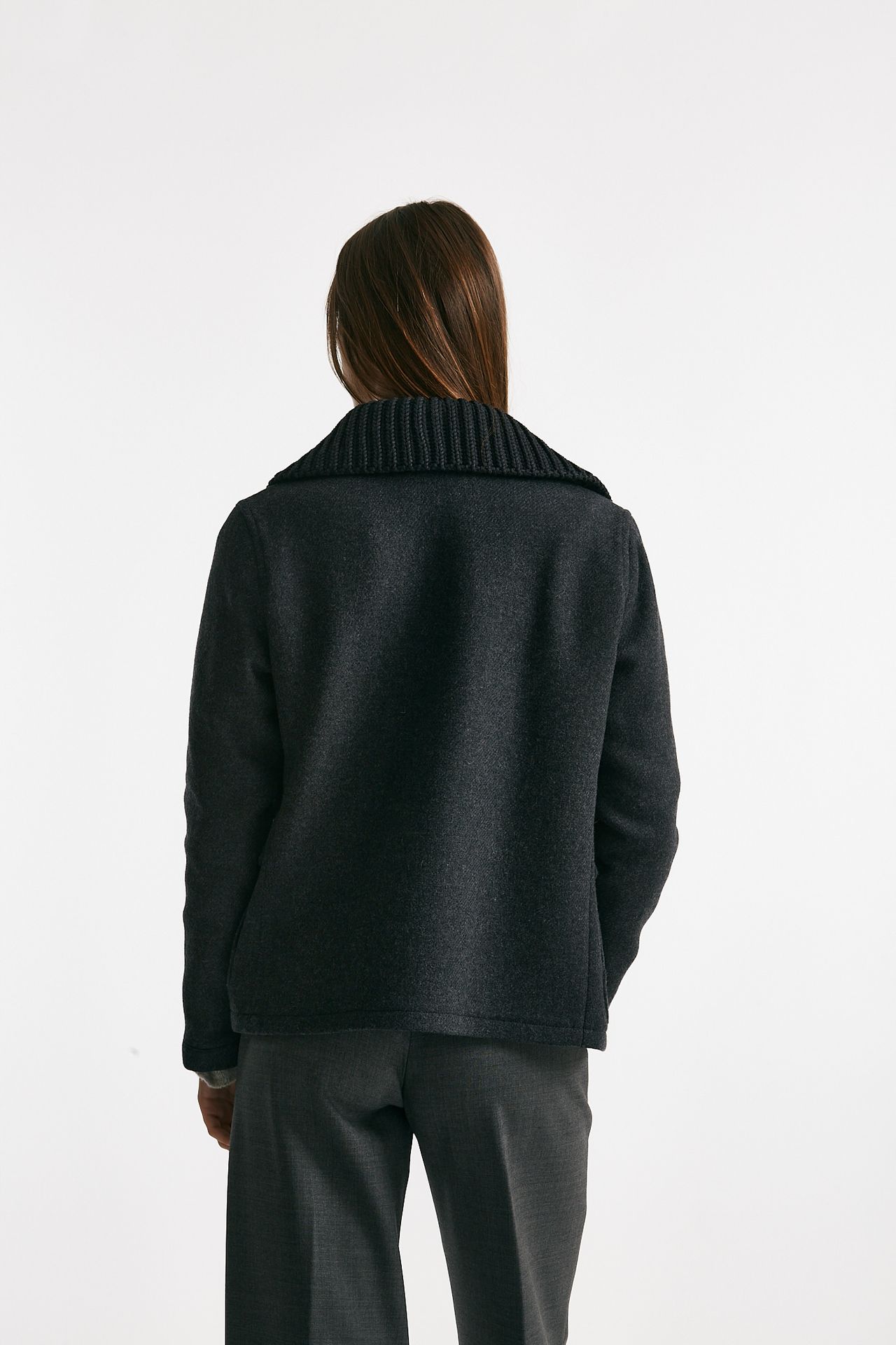 giaccone tre ganci corto antracite donna Fay - 3