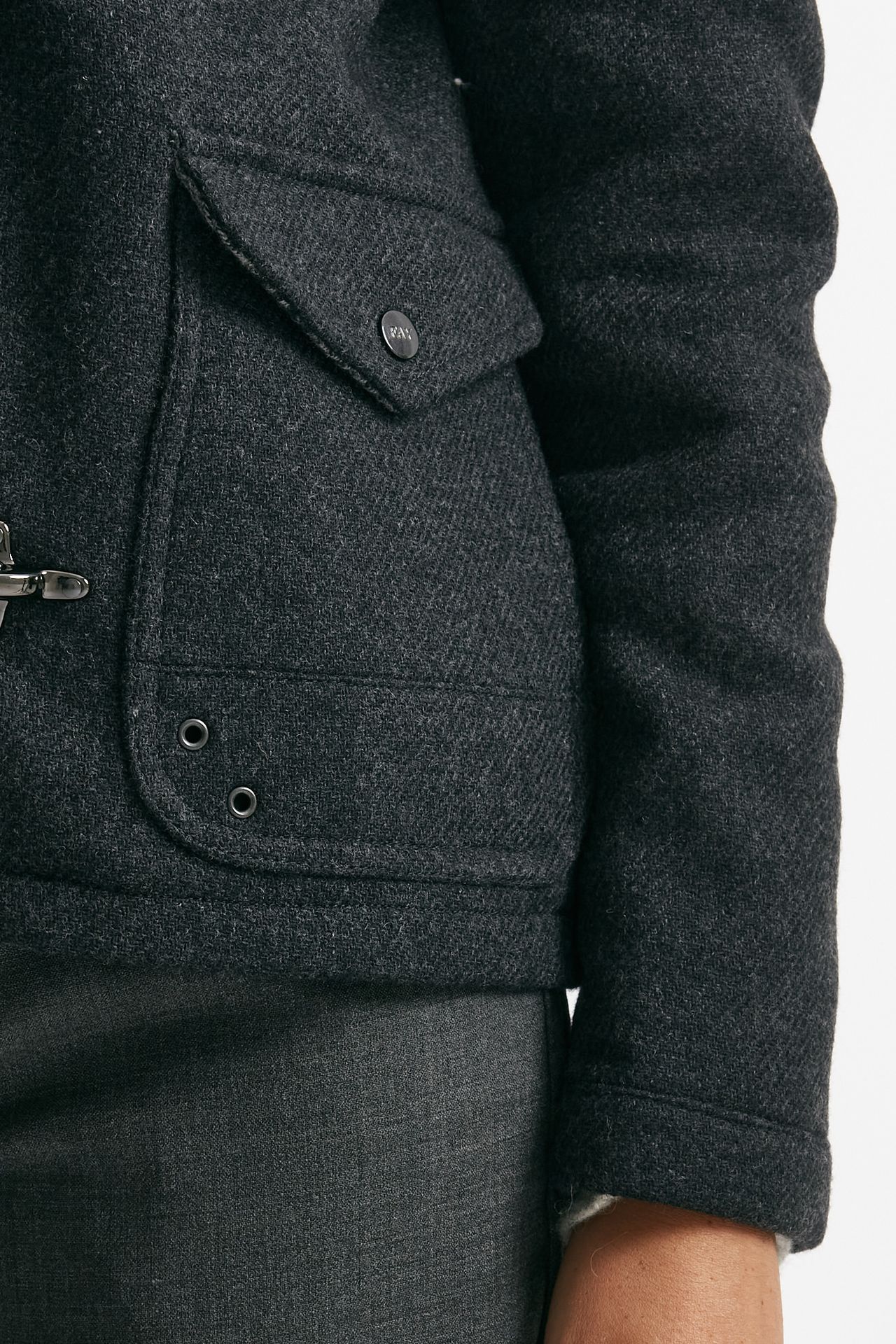 giaccone tre ganci corto antracite donna Fay - 6