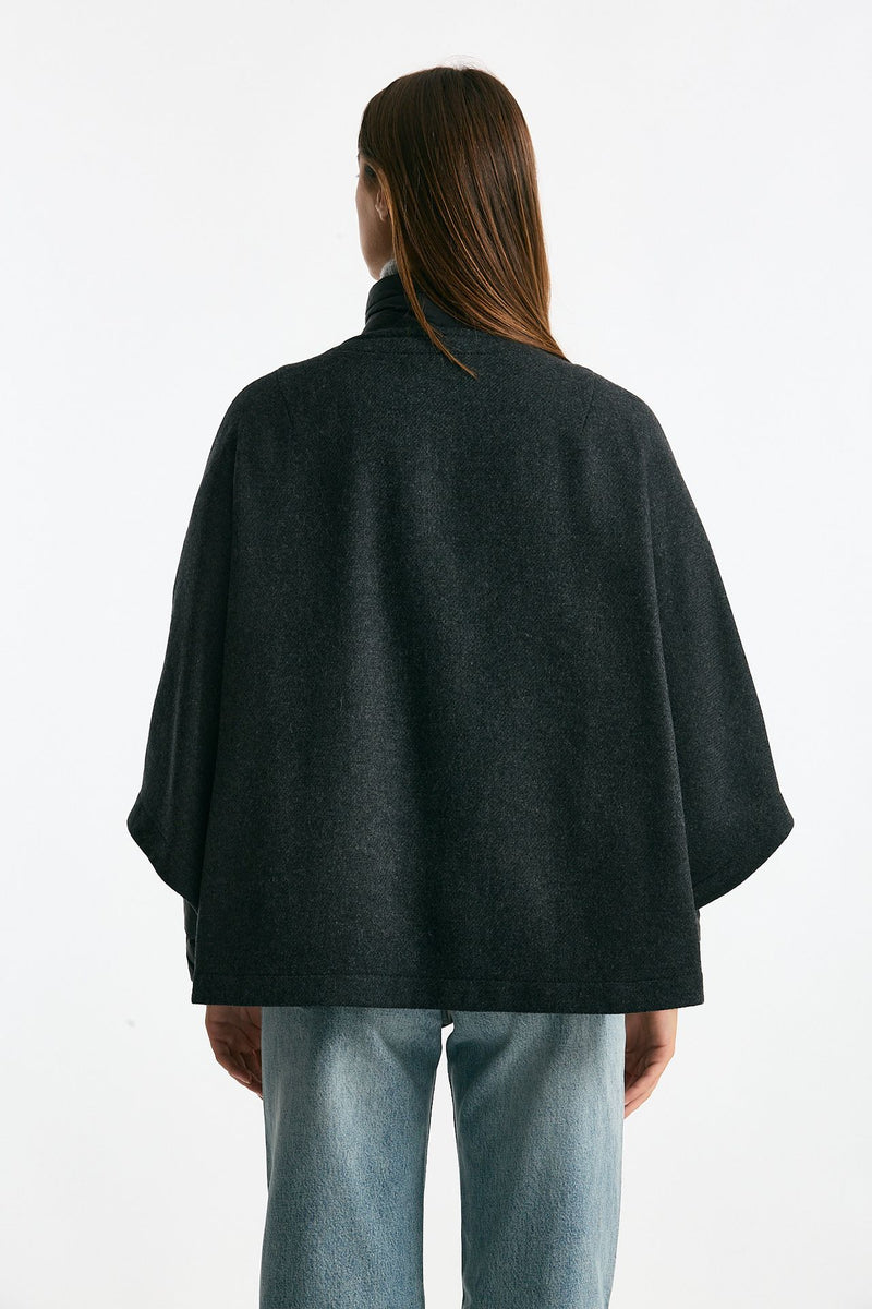 Cappa con giacca imbottita antracite donna Fay - 3