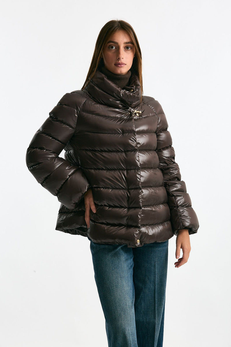 Piumino corto cioccolato donna Fay - 2