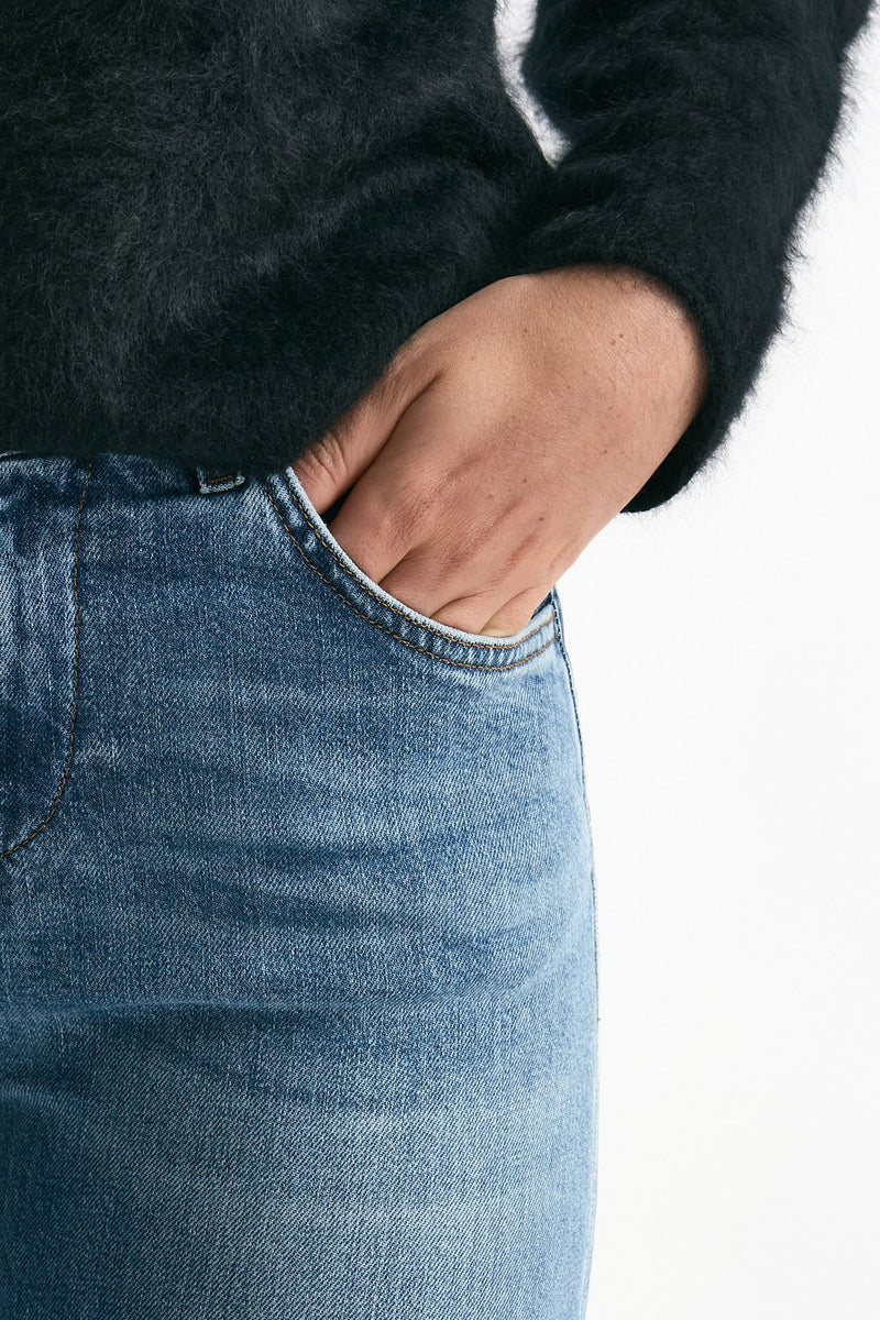 Jeans regular chiaro vita regolare donna Fay - 5